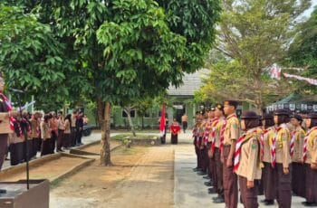 Peringatan Hari Pramuka ke-65, SMA Negeri 5 Metro Gelar Upacara